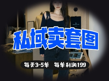私域卖套图每天3-5单,每单利润99-创梦DreamCreation终点站