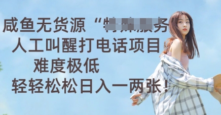 咸鱼无货源人工叫醒打电话项目,难度极低, 轻轻松松日入一两张-创梦DreamCreation终点站