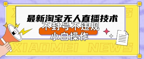 2025年淘宝无人直播带货10.0.全新技术,不违规,不封号,纯小白操作,日入数张【揭秘】-创梦DreamCreation终点站