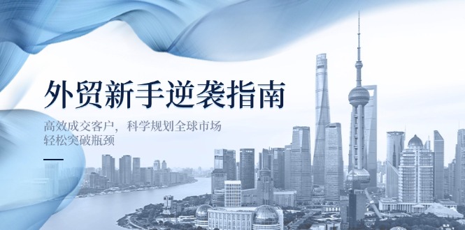 (14201期)外贸新手逆袭指南:高效成交客户,科学规划全球市场,轻松突破瓶颈-创梦DreamCreation终点站