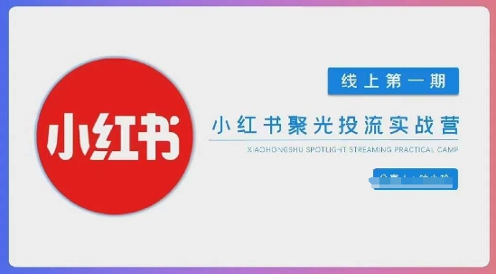 小红书聚光陪跑第一期,教你从0到1玩转小红书聚光投流,搭建小红书付费投流团队,更快的见到效果-创梦DreamCreation终点站
