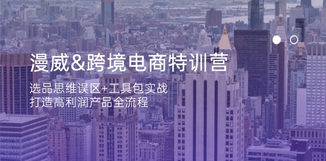 (14295期)漫威 跨境电商特训营:选品思维误区+工具包实战,打造高利润产品全流程-创梦DreamCreation终点站