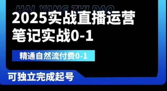 2025实战直播运营0-1,精通自然流付费0-1,可独立完成起号-创梦DreamCreation终点站