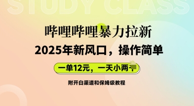 哔哩哔哩暴力拉新:2025年新风口,一单12元,一天数张(附开白渠道和保姆级教程)-创梦DreamCreation终点站